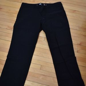 Black True Straight Trousers